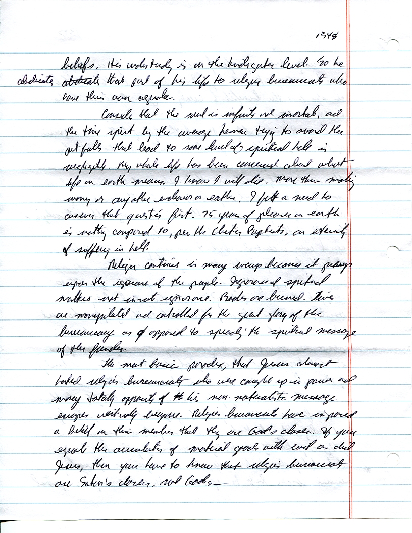 Dr John WorldPeace 2008 Prison Journal